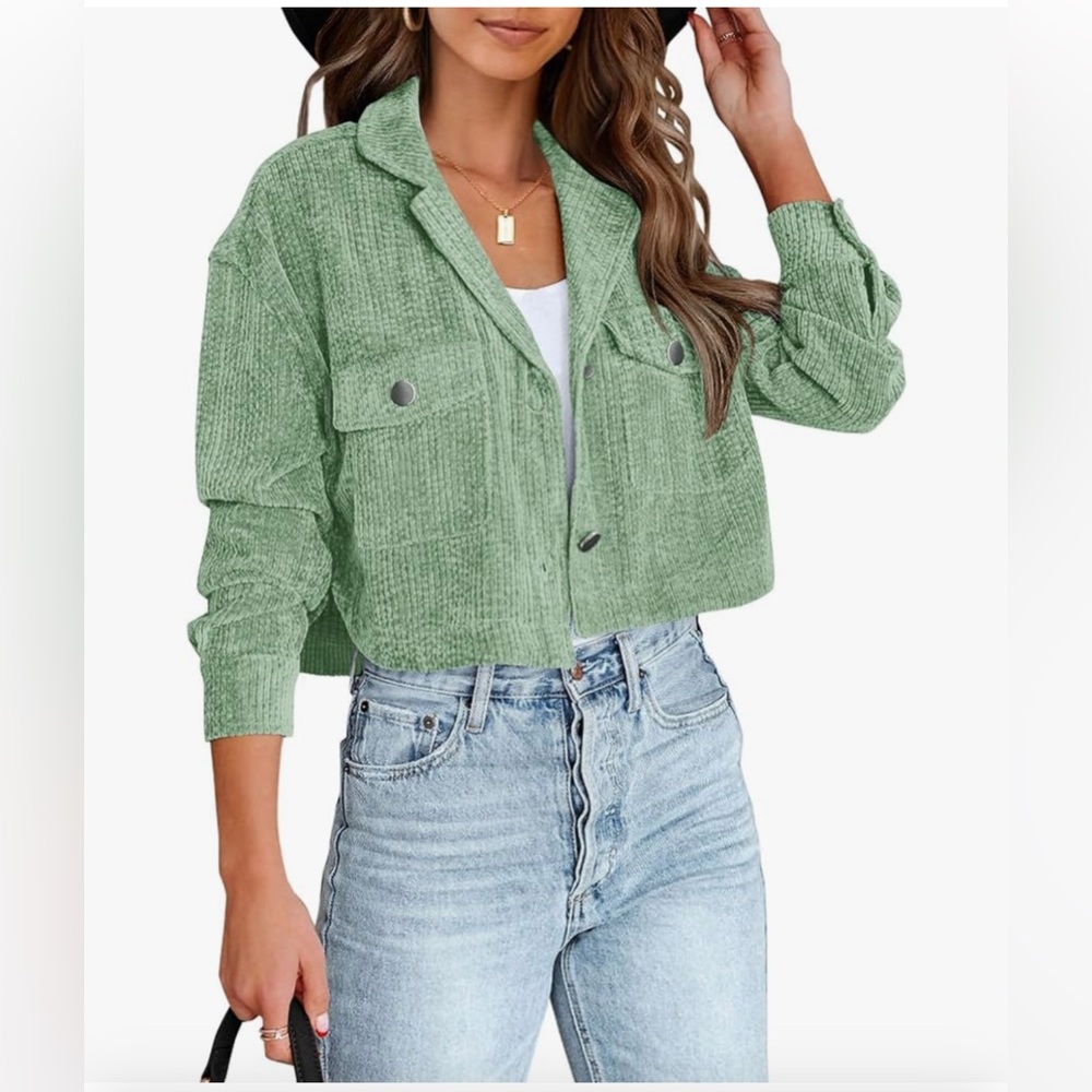 Women's Corduroy Cropped Jacket